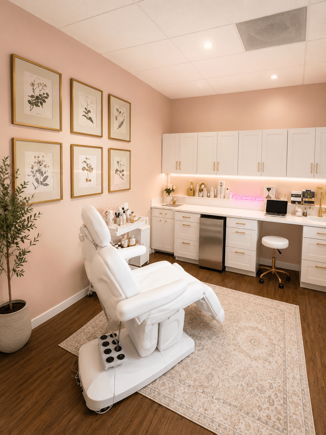 Facial treatment suite